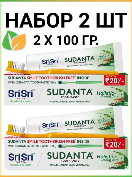 Sudanta Original Toothpaste (Sri Sri, 100Gm)