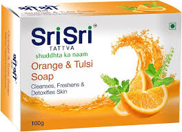 Orange & Tulasi Soap - 100 Gm