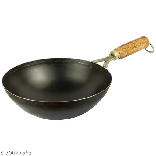 Iron Kadai 10inch steel handle