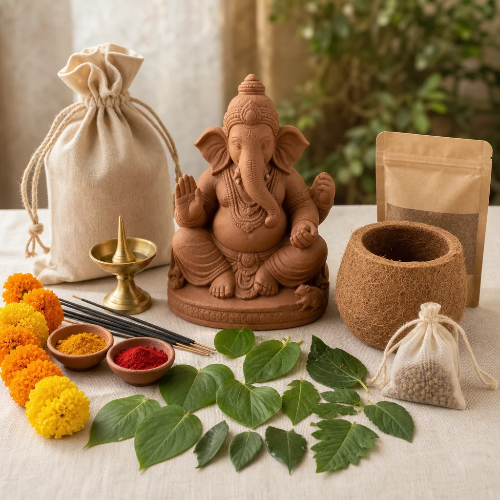 Sampradaya Eco-Friendly Ganga Ganesh Pooja Kit